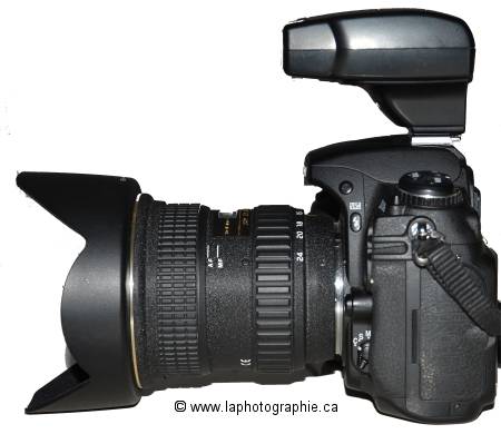 Photo d'un SB-400 sur une Nikon D300s
