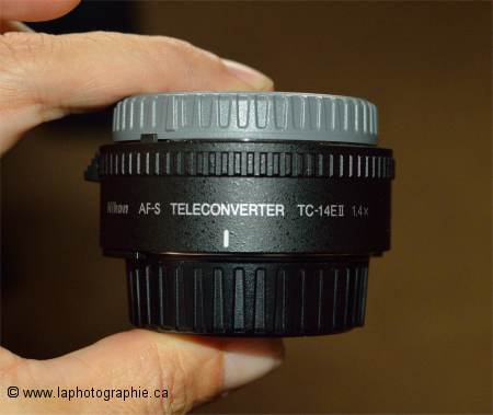 Photo d'un t�l�convertissseur 1.4x de Nikon TC-14EII