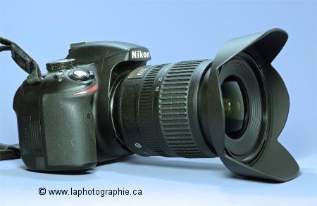 Photo d'un appareil photo avec une lentille AFS 10-24mm de Nikon