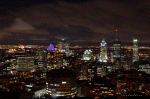 Photo du Centre-ville de Montr�al la nuit