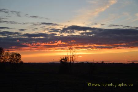 Photo d'un coucher de soleil